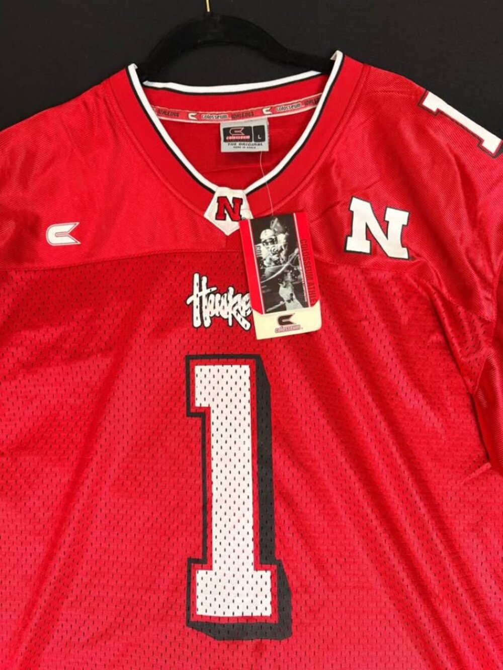 🌽 Nebraska Huskers Colosseum Football Jersey Shirt – Men’s L/XL – NEW - Picture 4 of 10